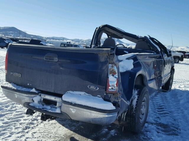 1FTNF20L11EA79726 - 2001 FORD F250 SUPER BLUE photo 4