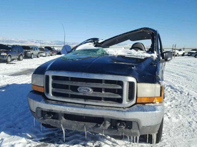 1FTNF20L11EA79726 - 2001 FORD F250 SUPER BLUE photo 9