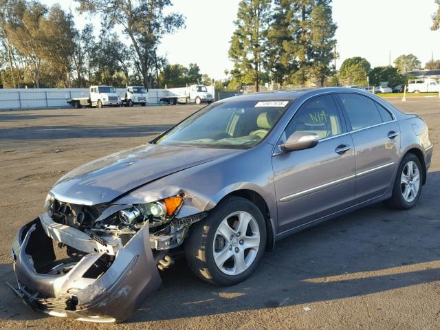 JH4KB16537C002506 - 2007 ACURA RL GRAY photo 2