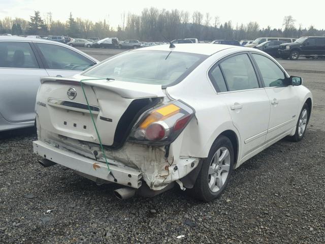 1N4CL21E69C183626 - 2009 NISSAN ALTIMA HYB WHITE photo 4