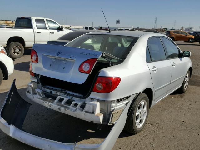 1NXBR30E75Z533695 - 2005 TOYOTA COROLLA CE SILVER photo 4