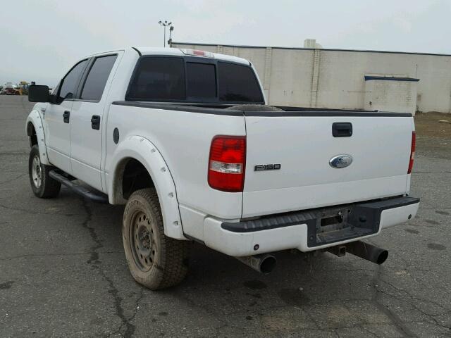 1FTPW14V67KA57133 - 2007 FORD F150 SUPER WHITE photo 3