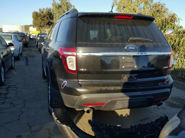 1FM5K8D81FGB67915 - 2015 FORD EXPLORER X BLACK photo 3