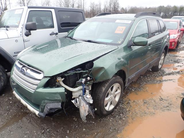 4S4BRDLC1D2286748 - 2013 SUBARU OUTBACK 3. GREEN photo 2