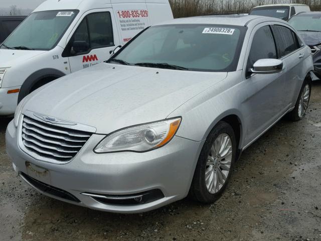 1C3BC2FG7BN525258 - 2011 CHRYSLER 200 LIMITE SILVER photo 2