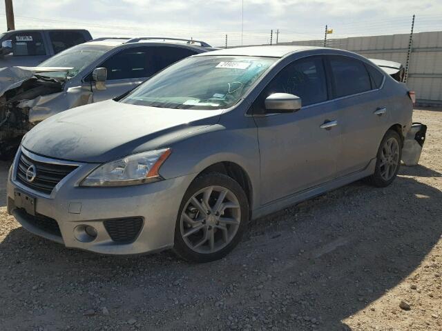 3N1AB7AP4DL793253 - 2013 NISSAN SENTRA GRAY photo 2