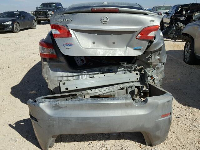 3N1AB7AP4DL793253 - 2013 NISSAN SENTRA GRAY photo 9