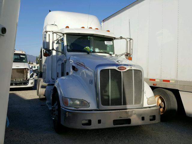 1XPHD49X39D789554 - 2009 PETERBILT 386 WHITE photo 1