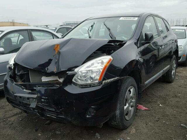 JN8AS5MT8CW296021 - 2012 NISSAN ROGUE S BLACK photo 2