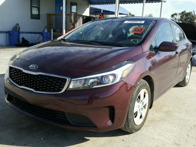 3KPFK4A75HE070457 - 2017 KIA FORTE LX PURPLE photo 2