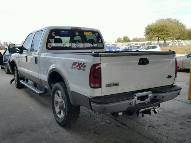 1FTSW21P77EB36346 - 2007 FORD F250 SUPER WHITE photo 3