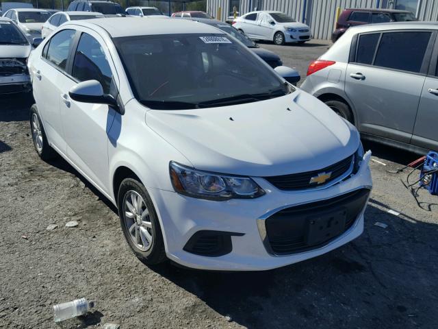 1G1JD5SGXH4127187 - 2017 CHEVROLET SONIC LT WHITE photo 1