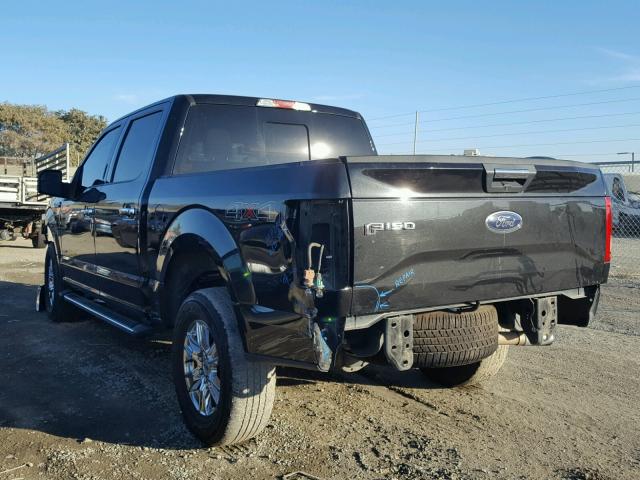 1FTEW1EG4FKD70624 - 2015 FORD F150 SUPER BLACK photo 3