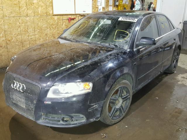 WAUDF78E98A003748 - 2008 AUDI A4 2.0T QU BLACK photo 2