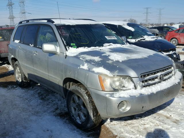 JTEGF21A320049742 - 2002 TOYOTA HIGHLANDER SILVER photo 1