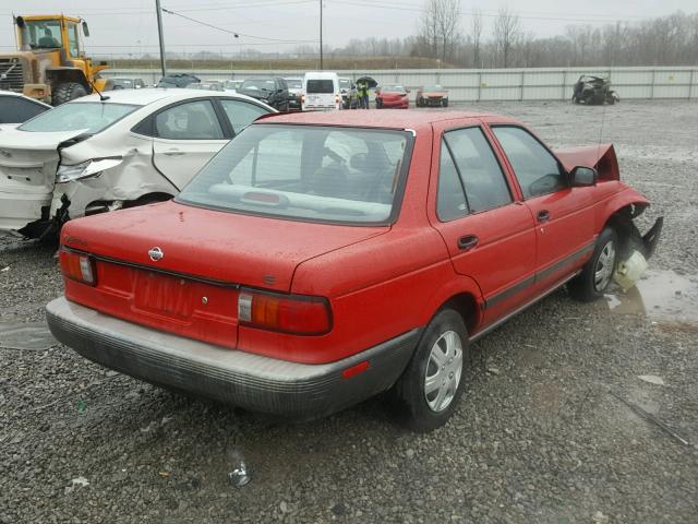 JN1EB31P6PU207785 - 1993 NISSAN SENTRA E RED photo 4