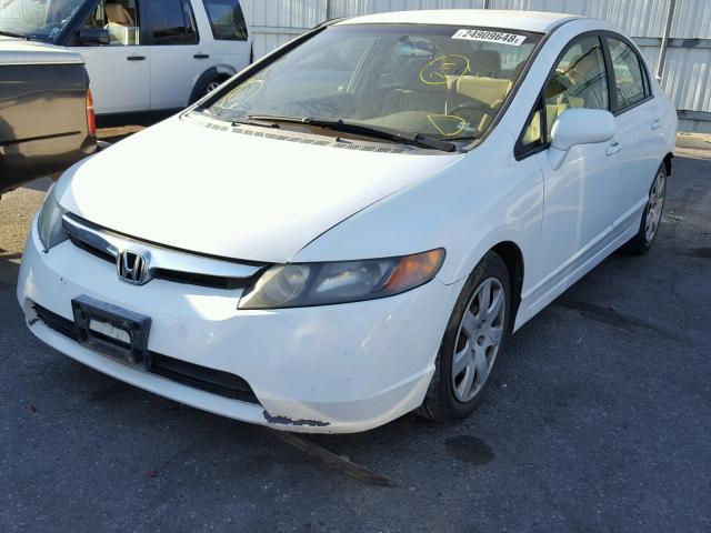 1HGFA16516L009962 - 2006 HONDA CIVIC LX WHITE photo 2