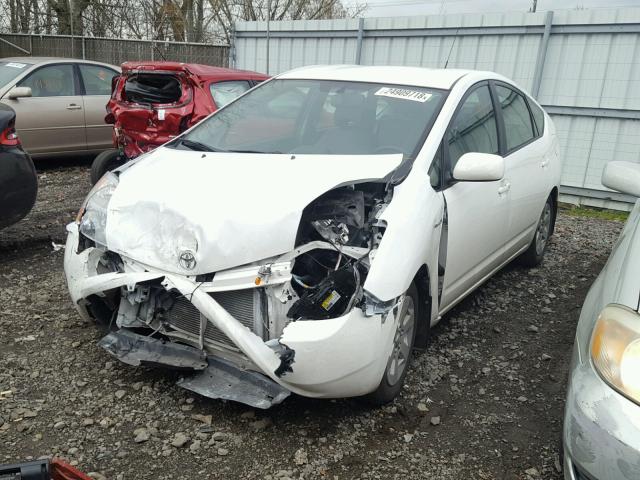 JTDKB20U377545970 - 2007 TOYOTA PRIUS WHITE photo 2