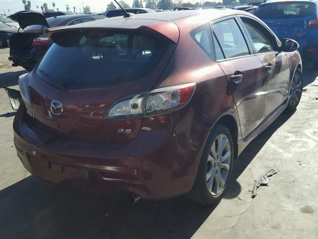 JM1BL1H66A1153959 - 2010 MAZDA 3 S RED photo 4