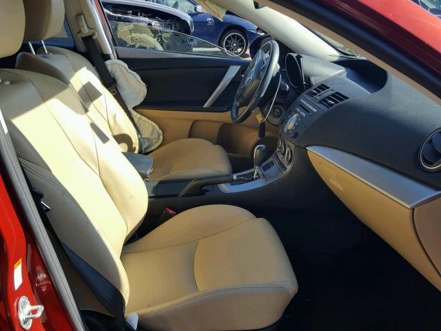 JM1BL1H66A1153959 - 2010 MAZDA 3 S RED photo 5