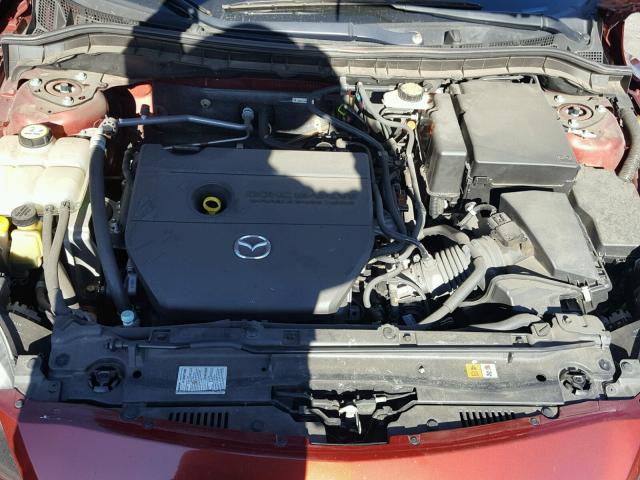 JM1BL1H66A1153959 - 2010 MAZDA 3 S RED photo 7