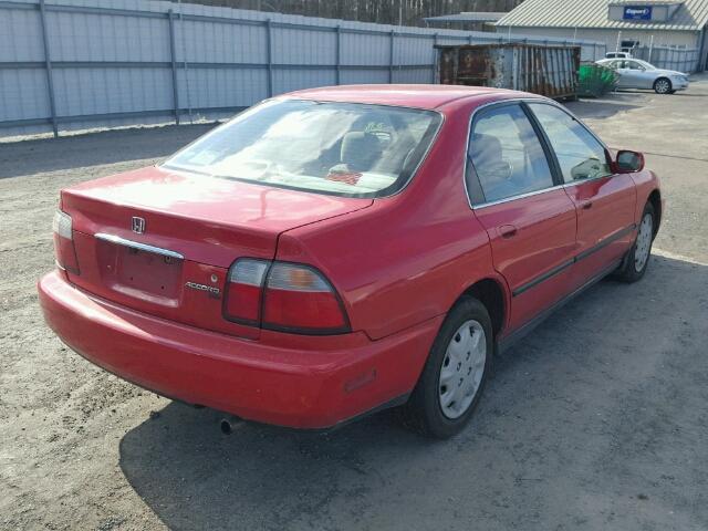 1HGCD5635VA218860 - 1997 HONDA ACCORD LX RED photo 4