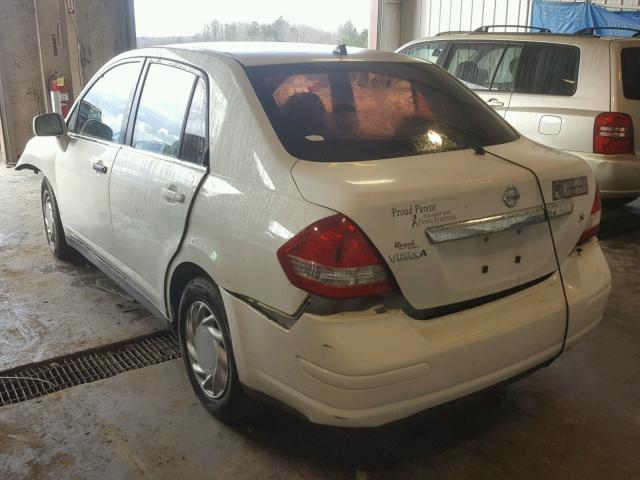 3N1BC11E07L440011 - 2007 NISSAN VERSA S WHITE photo 3