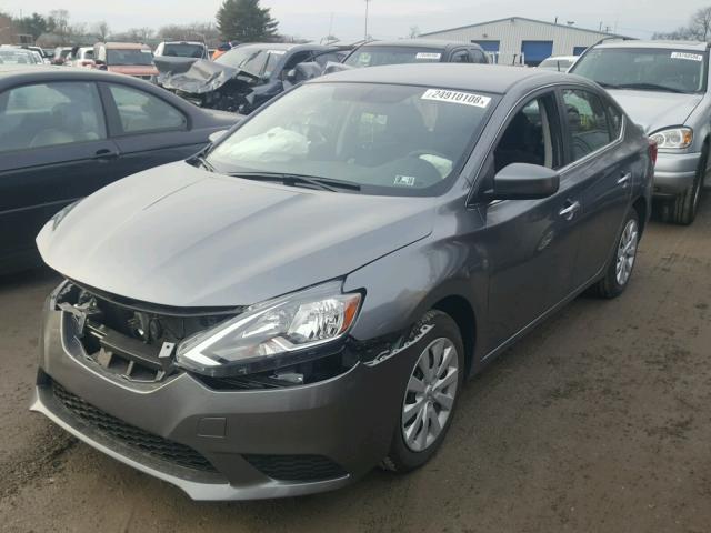 3N1AB7AP9HL705724 - 2017 NISSAN SENTRA S GRAY photo 1