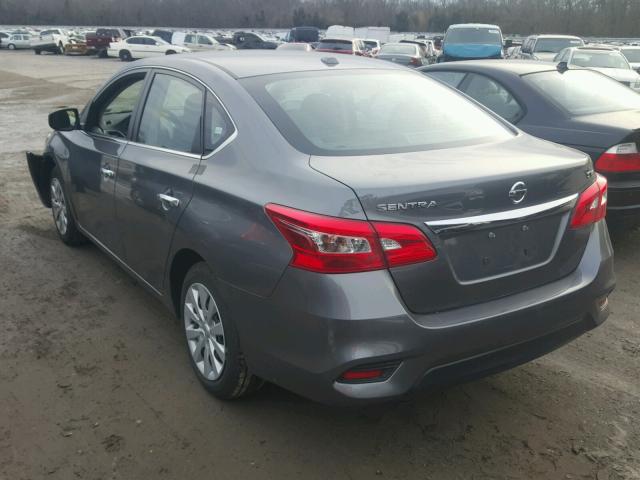 3N1AB7AP9HL705724 - 2017 NISSAN SENTRA S GRAY photo 2