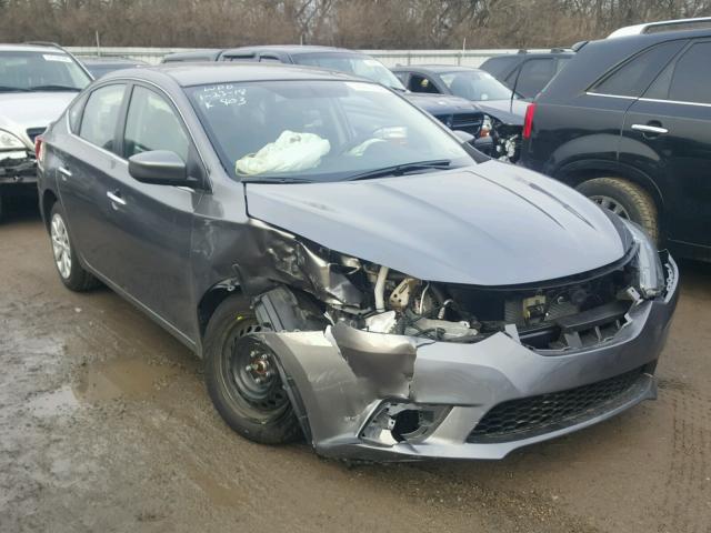 3N1AB7AP9HL705724 - 2017 NISSAN SENTRA S GRAY photo 4