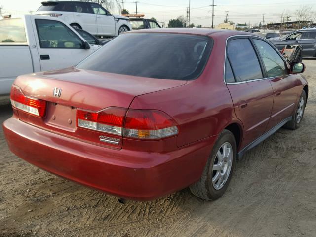 JHMCG66812C014367 - 2002 HONDA ACCORD EX BURGUNDY photo 4