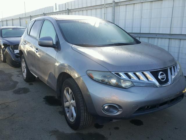 JN8AZ18U79W013821 - 2009 NISSAN MURANO S GRAY photo 1