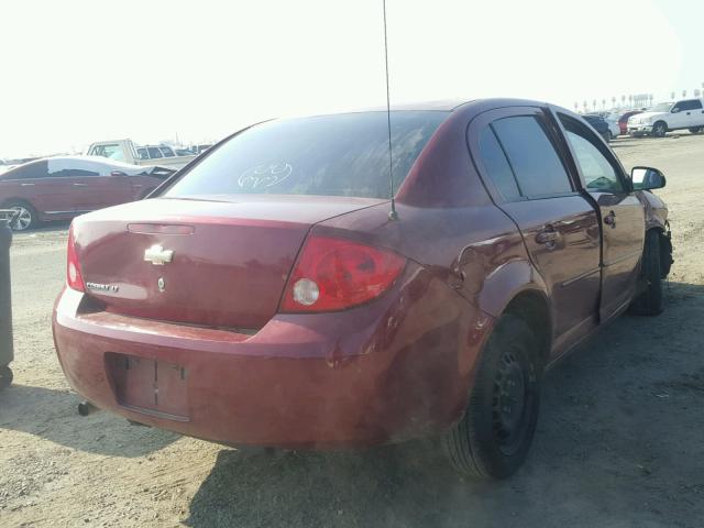 1G1AT58H197199544 - 2009 CHEVROLET COBALT LT MAROON photo 4