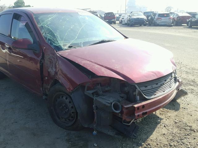 1G1AT58H197199544 - 2009 CHEVROLET COBALT LT MAROON photo 9