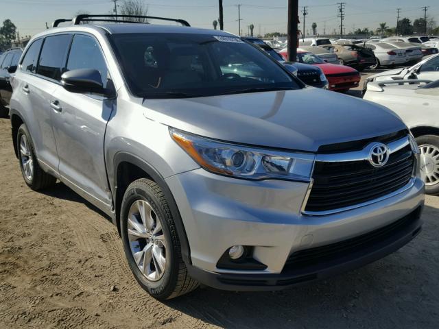 5TDBKRFHXGS355575 - 2016 TOYOTA HIGHLANDER SILVER photo 1