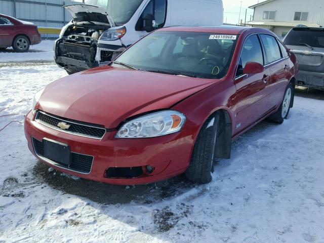 2G1WD58C089125035 - 2008 CHEVROLET IMPALA SUP RED photo 2