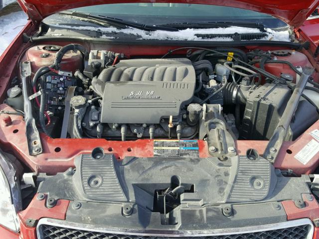 2G1WD58C089125035 - 2008 CHEVROLET IMPALA SUP RED photo 7