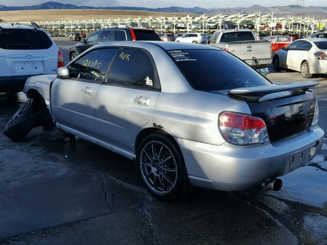 JF1GD29675G514423 - 2005 SUBARU IMPREZA WR SILVER photo 3