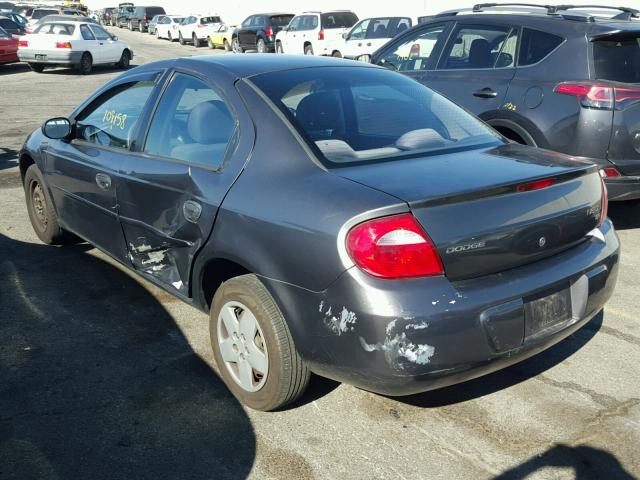 1B3ES26C13D184649 - 2003 DODGE NEON SE GRAY photo 3