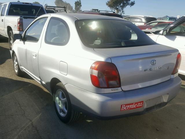 JTDAT123910139263 - 2001 TOYOTA ECHO SILVER photo 3