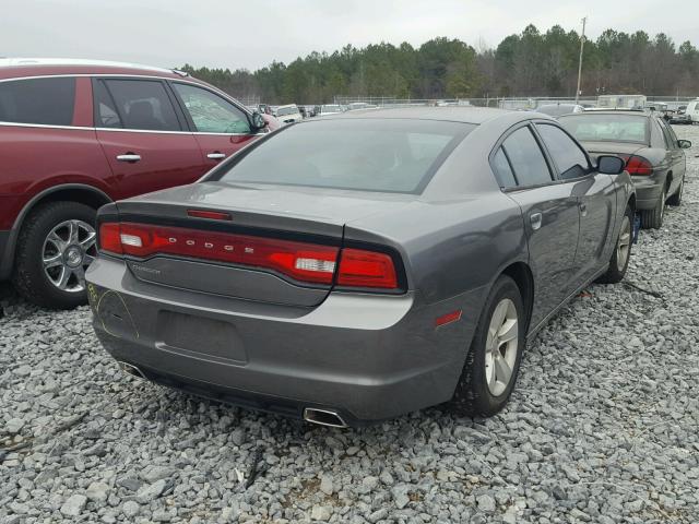 2B3CL3CG5BH607428 - 2011 DODGE CHARGER GRAY photo 4
