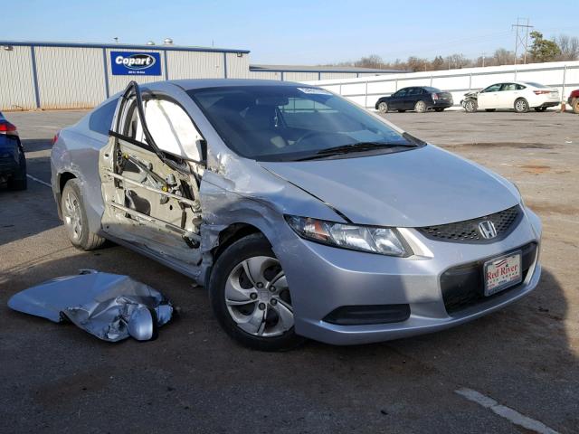 2HGFG3B53DH527582 - 2013 HONDA CIVIC LX SILVER photo 1