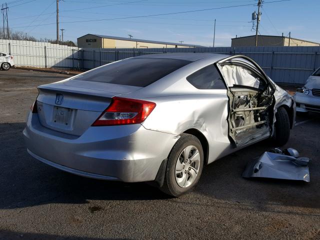 2HGFG3B53DH527582 - 2013 HONDA CIVIC LX SILVER photo 4