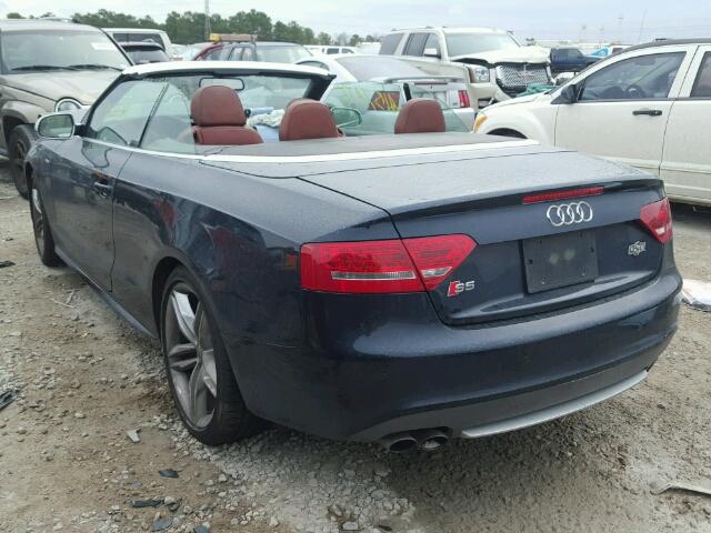 WAUVGAFH3BN005734 - 2011 AUDI S5 PRESTIG BLUE photo 3