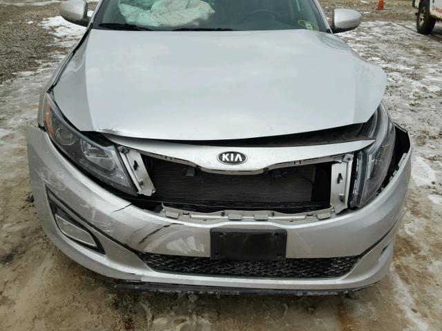 5XXGN4A72FG434480 - 2015 KIA OPTIMA EX SILVER photo 9