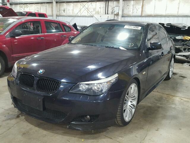WBANW53528CT34417 - 2008 BMW 550 I BLUE photo 2