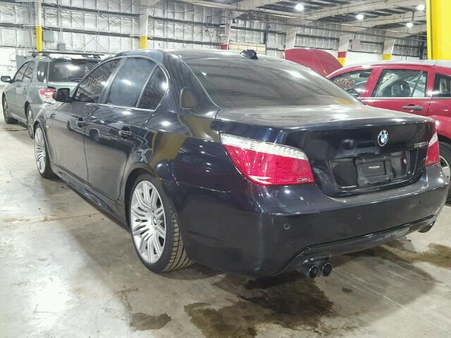 WBANW53528CT34417 - 2008 BMW 550 I BLUE photo 3