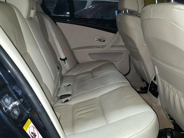 WBANW53528CT34417 - 2008 BMW 550 I BLUE photo 6