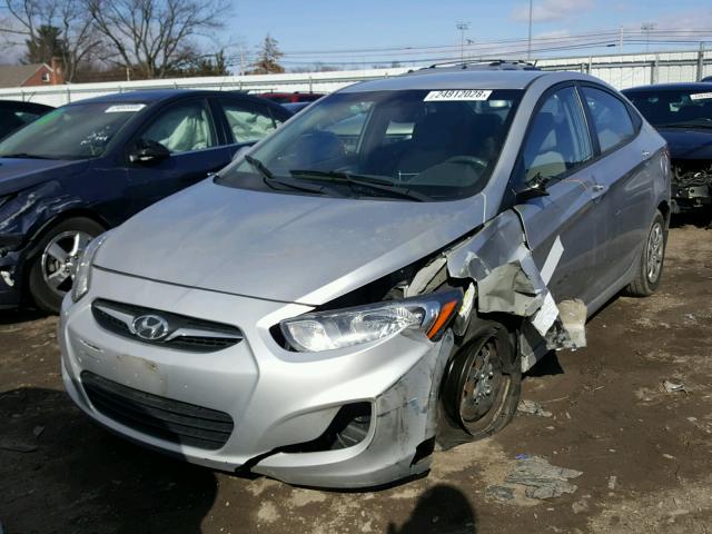 KMHCT4AE0CU178618 - 2012 HYUNDAI ACCENT GLS SILVER photo 2