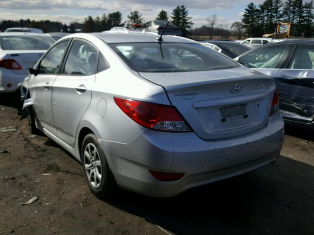 KMHCT4AE0CU178618 - 2012 HYUNDAI ACCENT GLS SILVER photo 3